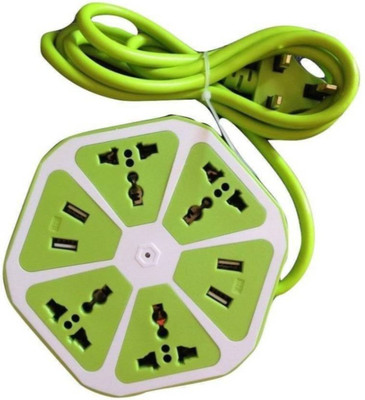 Easypro Multi plug Hexagon Socket Extension board with 4 USB 2.1Amp charging point Universal USB Charger 4 Socket 4 Socket Surge Protector(Multicolor)
Easypro Multi plug Hexagon Socket Extension board with 4 USB 2.1Amp charging point Universal USB Charger 4 Socket 4 Socket Surge Protector(Multicolor)