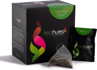 Teahues 100 % Natural Refreshing Moroccan Mint Green Mint Tea Bags(16 Bags, Box)