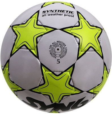 SYN6 Fluorescent Green Football For Hard Ground Football - Size: (Pack of 1, Grey, Green
SYN6 Fluorescent Green Football For Hard Ground Football - Size: (Pack of 1, Grey, Green