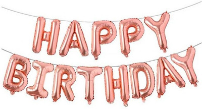 Tiank Innovation Solid XL Happy Birthday Letter Foil Balloon Banner for Birthday Party Decoration Balloon(Pink, Pack of 13)
Tiank Innovation Solid XL Happy Birthday Letter Foil Balloon Banner for Birthday Party Decoration Balloon(Pink, Pack of 13)