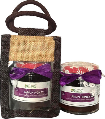 Farm Naturelle (Set of 5) Aesthetically Designed Jute Gift Bag with Pure Raw Natural Unheated Unprocessed Forest Jamun Flower Honey-250 GMS-Corporate Christmas Gift Pack(1250 g, Pack of 5)
Farm Naturelle (Set of 5) Aesthetically Designed Jute Gift Bag with Pure Raw Natural Unheated Unprocessed Forest Jamun Flower Honey-250 GMS-Corporate Christmas Gift Pack(1250 g, Pack of 5)