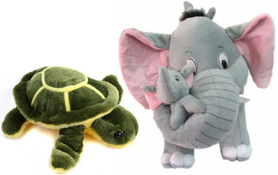 SRS ENTERPRISES Mother Elephant Soft Toy - 45 cm and Green Turtle (35 cm) combo - 45cm (Multicolor) - 15 cm(Multicolor)
SRS ENTERPRISES Mother Elephant Soft Toy - 45 cm and Green Turtle (35 cm) combo - 45cm (Multicolor) - 15 cm(Multicolor)