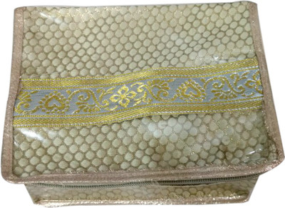 Shriya Collection Small Makeup Pouch Golden Jama Lace Transparent Makeup And Jewellery Vanity Box(Gold)
Shriya Collection Small Makeup Pouch Golden Jama Lace Transparent Makeup And Jewellery Vanity Box(Gold)