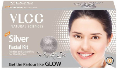 VLCC NATURAL SCIENCES SILVER FACIAL KIT,60g 60 g(Set of 5)