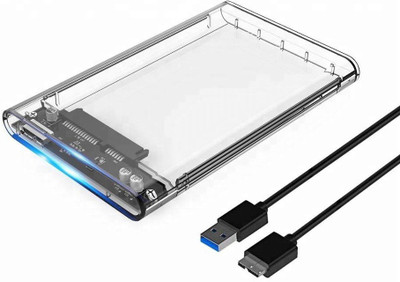 DazzelOn DZ25HDCS 2.5 inch SSD Sata Hard Disk External Portable Enclosure Case USB3.0 Transparent(For 2.5" Laptop SSD Hard Drives, Transparent)
DazzelOn DZ25HDCS 2.5 inch SSD Sata Hard Disk External Portable Enclosure Case USB3.0 Transparent(For 2.5" Laptop SSD Hard Drives, Transparent)