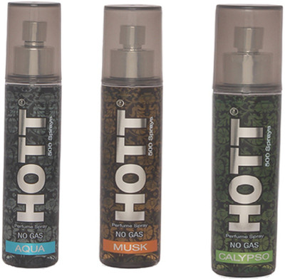 HOTT AQUA, MUSK & CALYPSO Perfume Spray for Men- (Set of 3) (60ml each) Perfume - 60 ml(For Men)