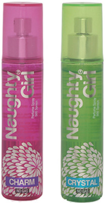 Naughty Girl CHARM & CRYSTAL Perfume Spray for Women- (Set of 2) (60ml each) Perfume - 60 ml(For Women)
Naughty Girl CHARM & CRYSTAL Perfume Spray for Women- (Set of 2) (60ml each) Perfume - 60 ml(For Women)
