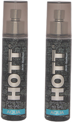 HOTT AQUA Perfume Spray for Men Pack of 2 (60ml each) Perfume - 60 ml(For Men)