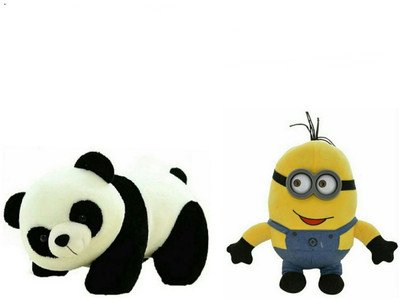 soniya Enterprises panda-40cm and minion - 40 cm(Multicolor)