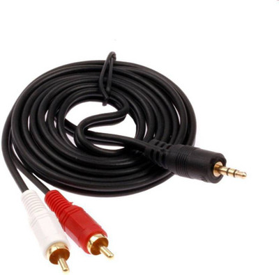A-TECH TV-out Cable AUX CABLE-2025 (HOME THEATER )(Black, For Home Theater)