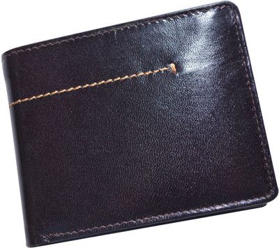 CUT THE CHASE Men Casual Brown Genuine Leather Wallet(10 Card Slots)