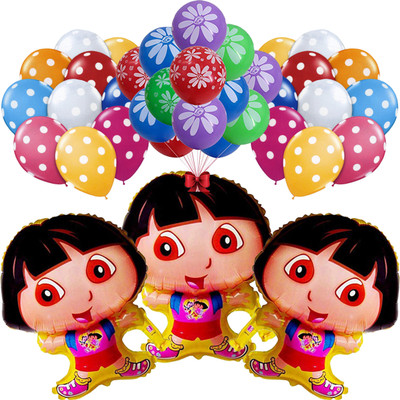 Masti Zone Printed Pcs Multi Colour Dora18" Foil Balloons + 20 Flower Printed + 20 Polka Dot Balloons for Kids Girls Birthday and Baby Shower Theme Party Balloon(Multicolor, Pack of 43)
Masti Zone Printed Pcs Multi Colour Dora18" Foil Balloons + 20 Flower Printed + 20 Polka Dot Balloons for Kids Girls Birthday and Baby Shower Theme Party Balloon(Multicolor, Pack of 43)