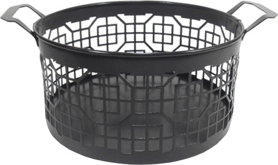 Golmaalshop Iron Bread Basket(Black)