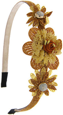 Anuradha Art Jewellery Hair Bealt Head Band(Brown)