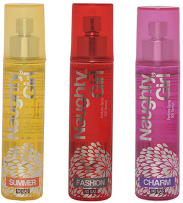 Naughty Girl SUMMER, FASHION & CHARM Perfume Spray for Women- (Set of 3) (60ml each) Perfume - 60 ml(For Women)
Naughty Girl SUMMER, FASHION & CHARM Perfume Spray for Women- (Set of 3) (60ml each) Perfume - 60 ml(For Women)
