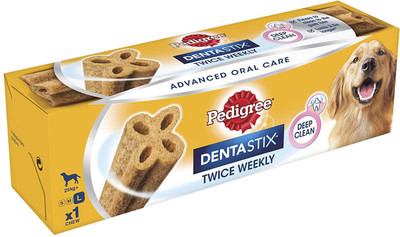 Pedigree Dentastix Twice Weekly Large Dog Dental Chew, 120 G Chicken 1 kg Dry Dog Food(Pack of 5)
Pedigree Dentastix Twice Weekly Large Dog Dental Chew, 120 G Chicken 1 kg Dry Dog Food(Pack of 5)
