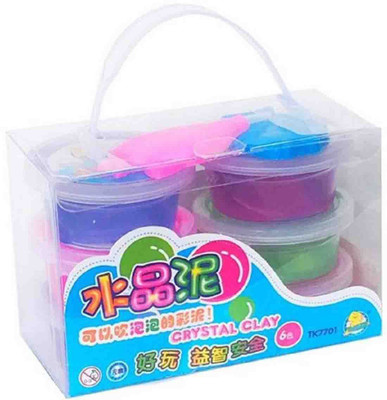 PTCMart Crystal Putty Jelly Slime Set of 6 Multicolor Putty Toy Multicolor Putty Toy
PTCMart Crystal Putty Jelly Slime Set of 6 Multicolor Putty Toy Multicolor Putty Toy