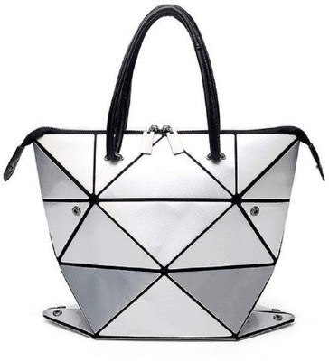 BANQLYN Women Casual Silver Canvas Sling Bag
