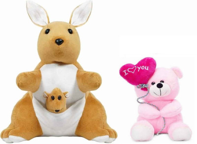 Tajpur Traders Kangaroo (30 cm) With I Love You Ballon Teddy Soft Toys - 35 cm(Brown, Pink)
Tajpur Traders Kangaroo (30 cm) With I Love You Ballon Teddy Soft Toys - 35 cm(Brown, Pink)