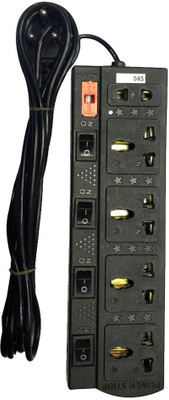 SHOPTICO Extensionbox_5 Socket 4 Switch With fuse 5 Socket Surge Protector(Black)
SHOPTICO Extensionbox_5 Socket 4 Switch With fuse 5 Socket Surge Protector(Black)