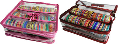 ultimatefashionista Combo 2rods 3rods Bangle box, Churi box Bracelet Watch Jewelery vanity Box Cosmetic toiletary Organizer makeup kit jewellery box(marron,pink) vanity box Vanity Box(Multicolor)
ultimatefashionista Combo 2rods 3rods Bangle box, Churi box Bracelet Watch Jewelery vanity Box Cosmetic toiletary Organizer makeup kit jewellery box(marron,pink) vanity box Vanity Box(Multicolor)