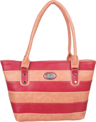 Al Jazeera Shoulder Bag(Pink, Beige), Beige;pink
