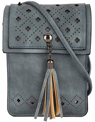 Skynova Women Casual Grey PU Sling Bag