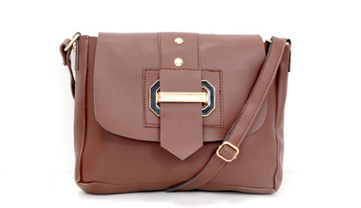 trendytailz Girls Casual Brown PU Sling Bag
