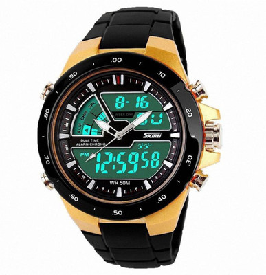 Skmei 1016-Gold Chronograph Watch - For Men & Women