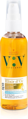 Estrella Vita Verde Intense Nourishment Elixir D'Or Hair Serum with Moroccan Argan Oil, Golden Corn & Golden Beet for All Hair Types - 100 ml(100 ml)
Estrella Vita Verde Intense Nourishment Elixir D'Or Hair Serum with Moroccan Argan Oil, Golden Corn & Golden Beet for All Hair Types - 100 ml(100 ml)