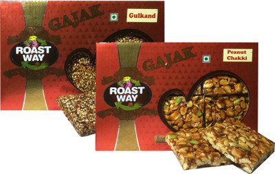 Roast Way Roasted Gulkand and Peanut Chikki Gajak (2X200 gram)(0.4 kg, Box)
Roast Way Roasted Gulkand and Peanut Chikki Gajak (2X200 gram)(0.4 kg, Box)