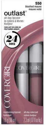 Cover Girl Outlast All Day Two-Step Lipcolor Blushed Mauve 550, 0.13 Oz(Multicolor)
Cover Girl Outlast All Day Two-Step Lipcolor Blushed Mauve 550, 0.13 Oz(Multicolor)
