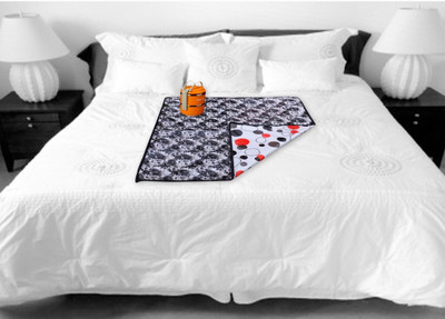 FABBRICK PVC Baby Bed Protecting Mat(Grey,White