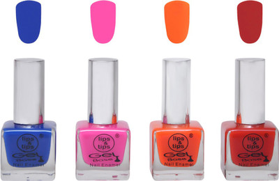 Lips & Tips Premium Collection Exclusive Nail Paints -Royale Blue, Hot Pink, Orange Affair, Fire Red (Pack of 4) Royale Blue, Hot Pink, Orange Affair, Fire Red(Pack of 4)
Lips & Tips Premium Collection Exclusive Nail Paints -Royale Blue, Hot Pink, Orange Affair, Fire Red (Pack of 4) Royale Blue, Hot Pink, Orange Affair, Fire Red(Pack of 4)