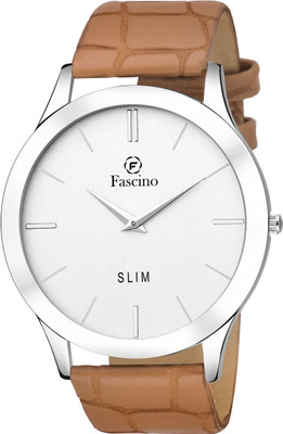 fascino Analog Round White Dial Slim Watch with Leather Belt FCW 1035-WT Watch - For Men
fascino Analog Round White Dial Slim Watch with Leather Belt FCW 1035-WT Watch - For Men