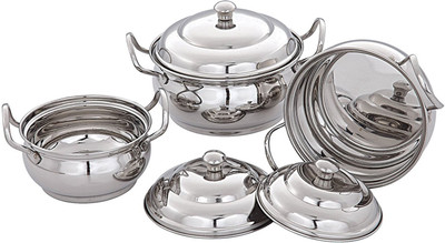 Pigeon Delight Serving Dish, 6 Pieces, Glossy Stainless Steel Bowl Set(Silver, Pack of 3)
Pigeon Delight Serving Dish, 6 Pieces, Glossy Stainless Steel Bowl Set(Silver, Pack of 3)