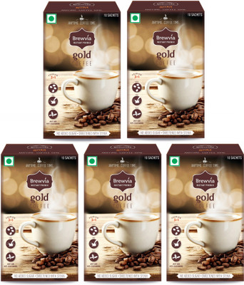Brewvia Instant Coffee Powder Sachets - Sugarfree Coffee Sachets - Instant Coffee Sachets With Stevia - Hot & Cold Coffee (Pack Of 5) Instant Coffee 150 g(Pack of 5, Chocolate Flavoured)
Brewvia Instant Coffee Powder Sachets - Sugarfree Coffee Sachets - Instant Coffee Sachets With Stevia - Hot & Cold Coffee (Pack Of 5) Instant Coffee 150 g(Pack of 5, Chocolate Flavoured)