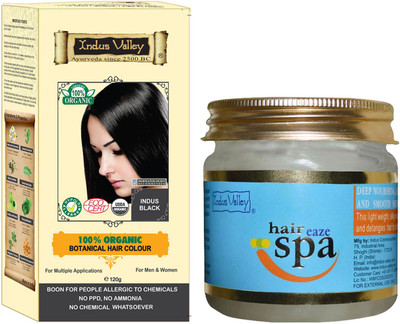 Indus Valley 100% Organic Botanical Indus Black Chemical free Hair Color with Hair Eaze Spa Combo Pack(Set of 2)
Indus Valley 100% Organic Botanical Indus Black Chemical free Hair Color with Hair Eaze Spa Combo Pack(Set of 2)