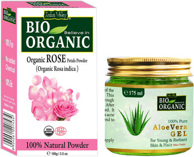 Indus Valley 100% Non-toxic Aloe Vera Gel and Rose Petals Powder for Oil Control- Set of 2(Set of 2)
Indus Valley 100% Non-toxic Aloe Vera Gel and Rose Petals Powder for Oil Control- Set of 2(Set of 2)