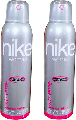Nike Extreme Deodorant For Woman 200ml Deodorant Spray - For Women(400 ml, Pack of 2)
Nike Extreme Deodorant For Woman 200ml Deodorant Spray - For Women(400 ml, Pack of 2)
