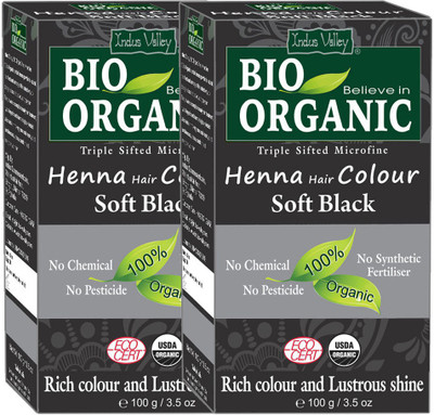 Indus Valley BIO Organic Soft Black Henna Hair Color - Twin Pack Hair Color(Soft Black)
Indus Valley BIO Organic Soft Black Henna Hair Color - Twin Pack Hair Color(Soft Black)