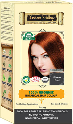 Indus Valley 100% Organic Botanical Flame Red -Dermatologist recommended Hair Color(Flame Red)
Indus Valley 100% Organic Botanical Flame Red -Dermatologist recommended Hair Color(Flame Red)