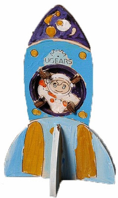 Ugears Rocket - 3D Coloring Model(Beige)