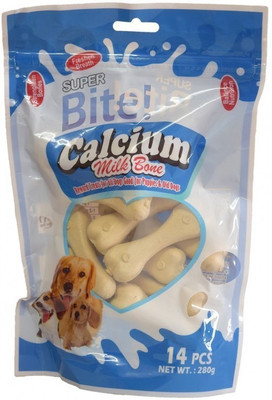 Super Bite bone 14pcs Milk Dog Treat(280 g)