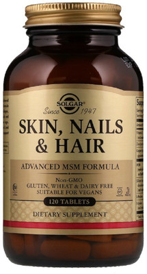 Solgar Skin, Nails & Hair, Advanced MSM Formula, 120 Tablets(120 No)