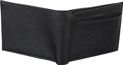 WALLETIN Men Black Artificial Leather Wallet(5 Card Slots)