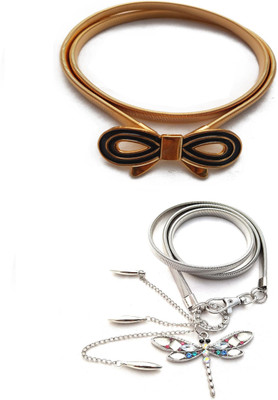 Vritraz Women Casual, Party Gold Metal Belt