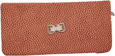 m.crownwill Casual, Party Orange Clutch