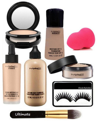 Ultimate Makeup Brush & Eyelashes, Sponge Puff, Mac Loose Powder, Studio Fix Compact, Waterweight, Mineralize, Face & Body Foundation(Set of 8)
Ultimate Makeup Brush & Eyelashes, Sponge Puff, Mac Loose Powder, Studio Fix Compact, Waterweight, Mineralize, Face & Body Foundation(Set of 8)