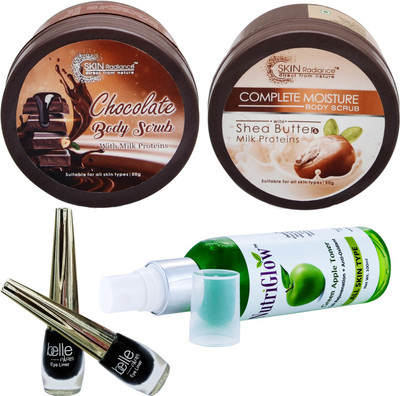 NutriGlow Skin radiance body scurb combo with 1 green apple toner and 2 eye linear(Set of 5)
NutriGlow Skin radiance body scurb combo with 1 green apple toner and 2 eye linear(Set of 5)